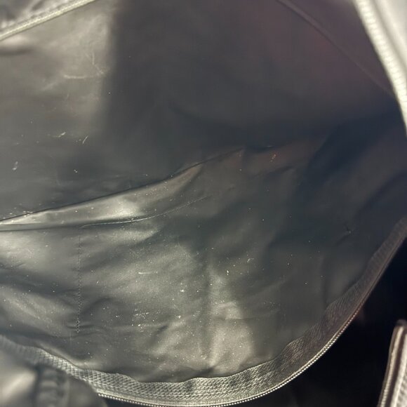 Vintage Longchamp Le Pliage Black Nylon Exterior Extra Large Shoulder Bag - Picture 12 of 14